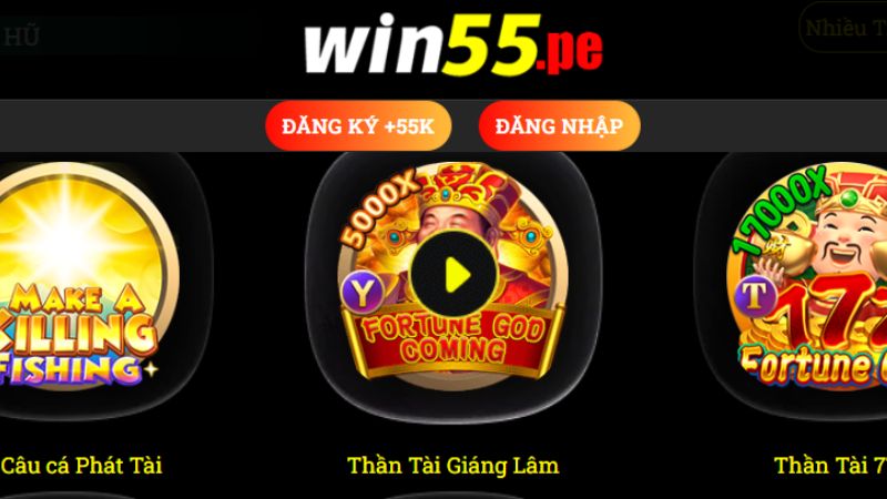 Điểm qua những trò chơi cá cược hấp dẫn tại WIN55