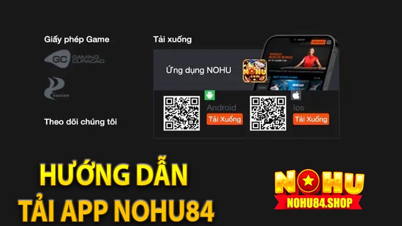 Hướng dẫn tải app Nohu84 trên điện thoại