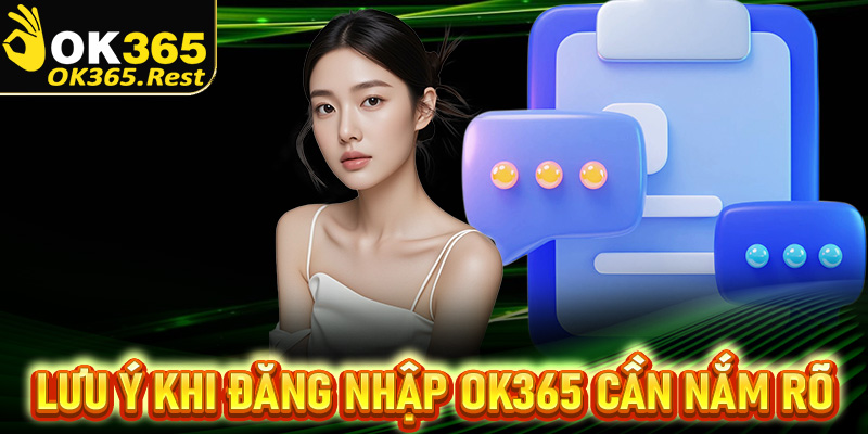 Lưu ý khi đăng nhập Ok365 cần nắm rõ